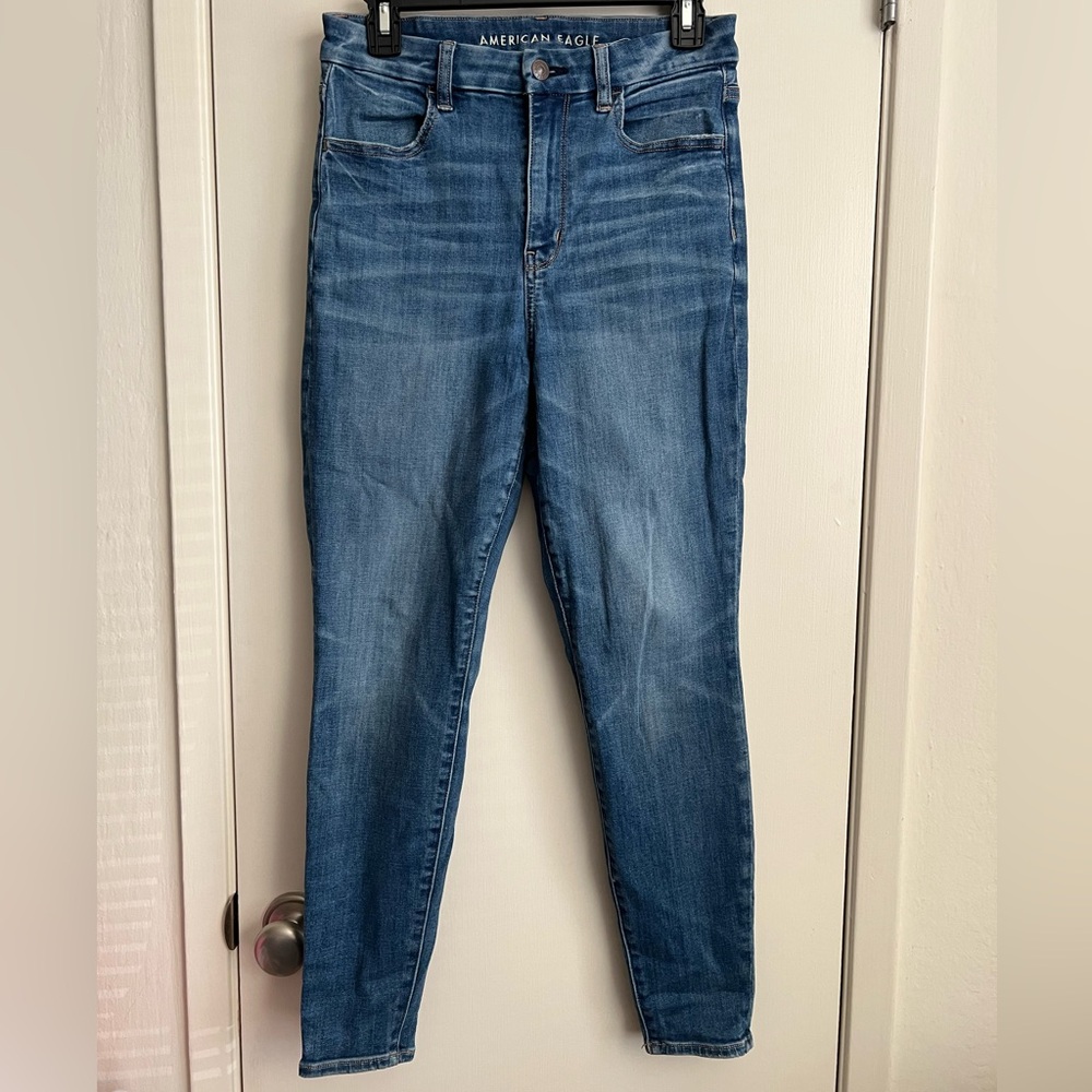 American Eagle Blue Skinny Jeans 6S